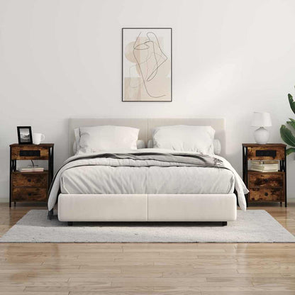 Bedside Cabinet Smoked Oak 40 x 31 x 60 cm Engineered Wood