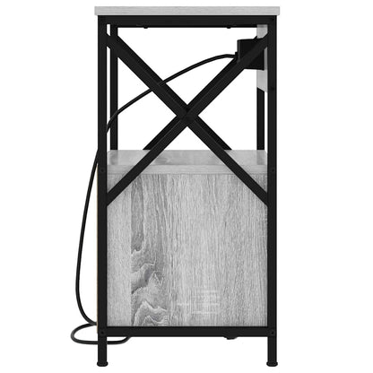 Bedside Cabinet Grey Sonoma 40 x 31 x 60 cm Engineered Wood