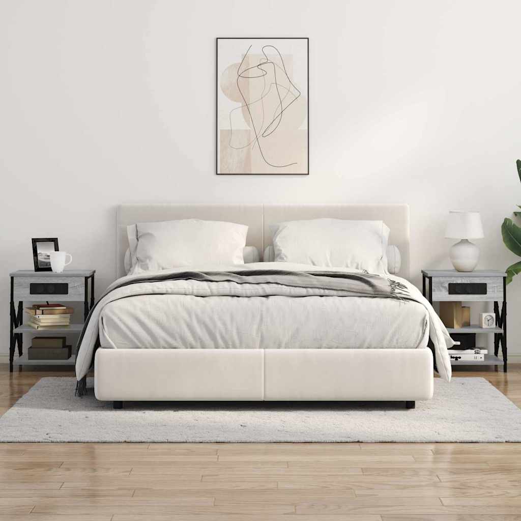 Bedside Cabinet Grey Sonoma 41 x 31 x 51 cm Engineered Wood