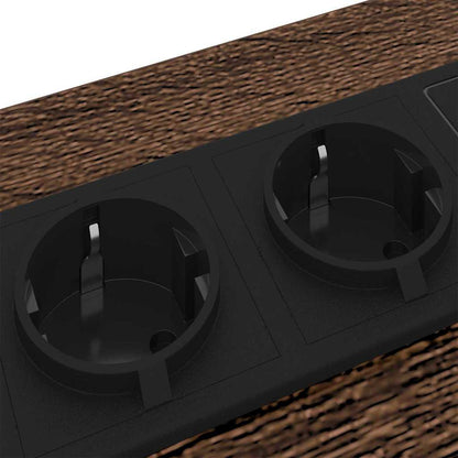 Bedside Cabinet 2 pcs Brown Oak 41 x 31 x 51 cm Engineered Wood