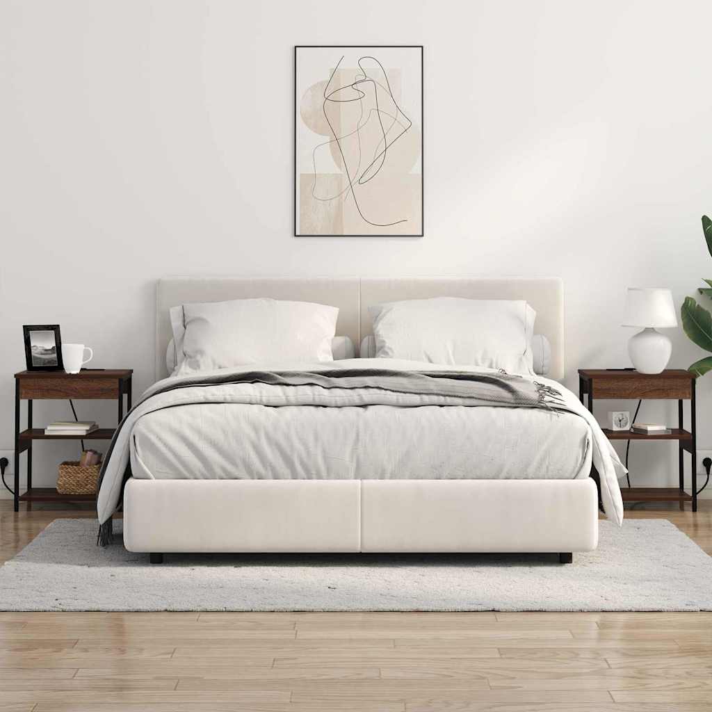 Bedside Cabinet 2 pcs Brown Oak 41 x 31 x 51 cm Engineered Wood