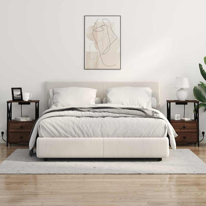 Bedside Cabinet 2 pcs Brown Oak 40 x 31 x 60 cm Engineered Wood