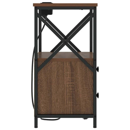 Bedside Cabinet 2 pcs Brown Oak 40 x 31 x 60 cm Engineered Wood