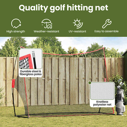 Golf Training Aid Black 314 x 92 x 214 cm Polyester