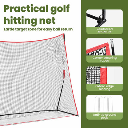 Golf Training Aid Black 314 x 92 x 214 cm Polyester