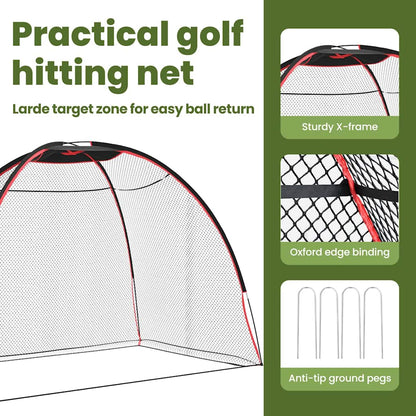 Golf Training Aid Black 314 x 150 x 206 cm Polyester