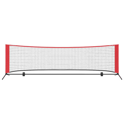 Tennis Net Folding Black and Red 301 x 90.5 x 87 cm Polyester