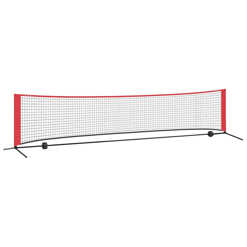 Tennis Net Folding Black and Red 396 x 92 x 87 cm Polyester
