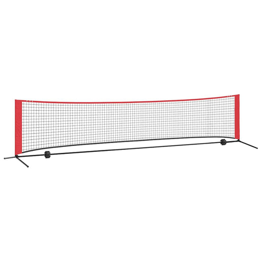 Tennis Net Folding Black and Red 396 x 92 x 87 cm Polyester