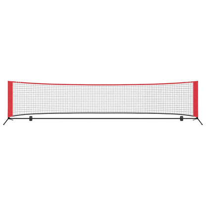 Tennis Net Folding Black and Red 396 x 92 x 87 cm Polyester