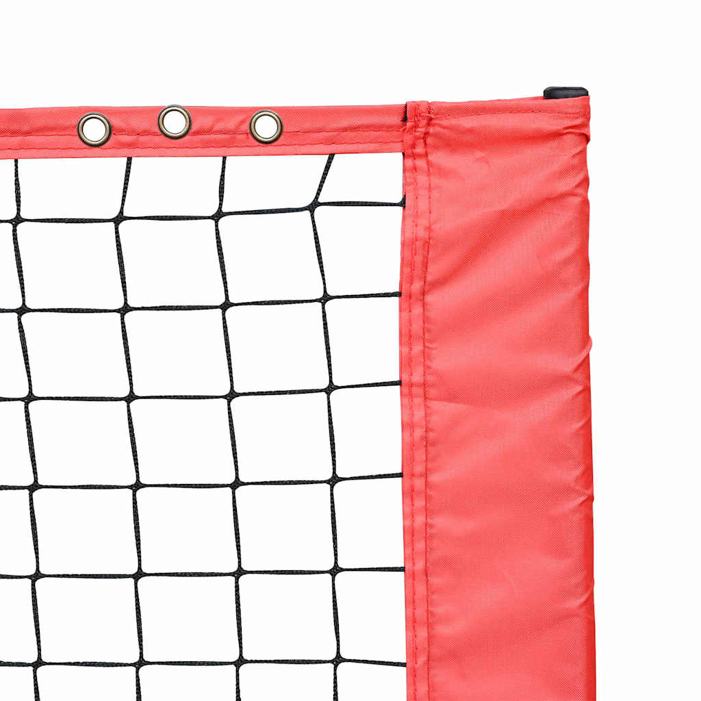 Tennis Net Folding Black and Red 494.5 x 90 x 87 cm Polyester