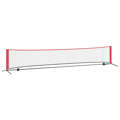 Tennis Net Folding Black and Red 494.5 x 90 x 87 cm Polyester