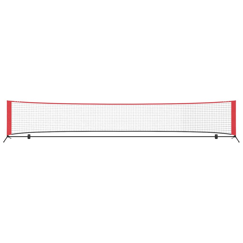 Tennis Net Folding Black and Red 494.5 x 90 x 87 cm Polyester