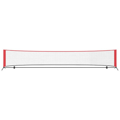 Tennis Net Folding Black and Red 494.5 x 90 x 87 cm Polyester
