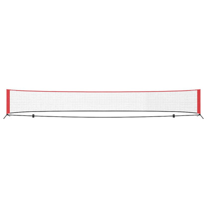 Tennis Net Folding Black and Red 595 x 90.5 x 87 cm Polyester