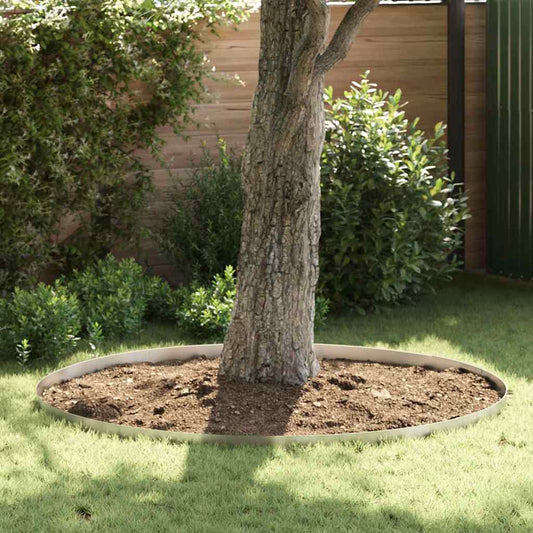 Lawn Edging 450 x 10 cm Stainless Steel Silver