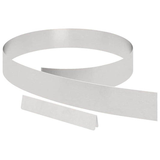 Lawn Edging 450 x 10 cm Stainless Steel Silver