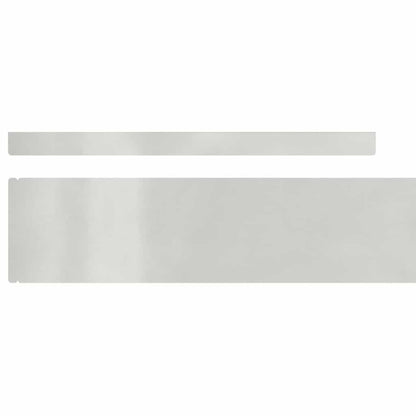 Lawn Edging 450 x 10 cm Stainless Steel Silver