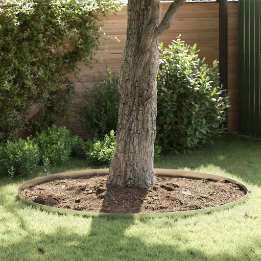 Lawn Edging 4 pcs 450 x 10 cm Galvanised Steel Silver