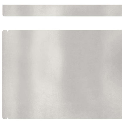 Lawn Edging Silver 450 x 0.05 x 15 cm Stainless Steel