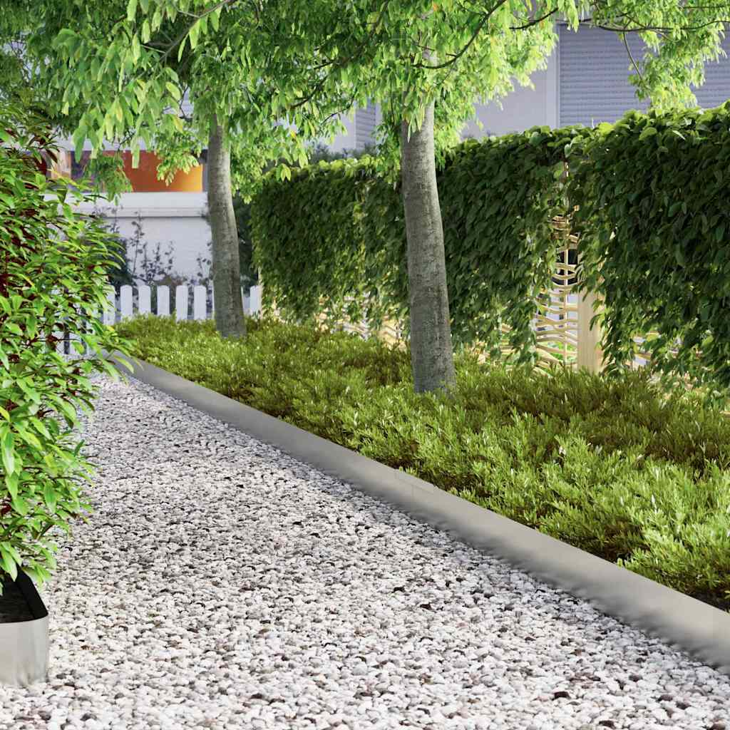 Lawn Edging Silver 450 x 0.05 x 15 cm Galvanised Steel