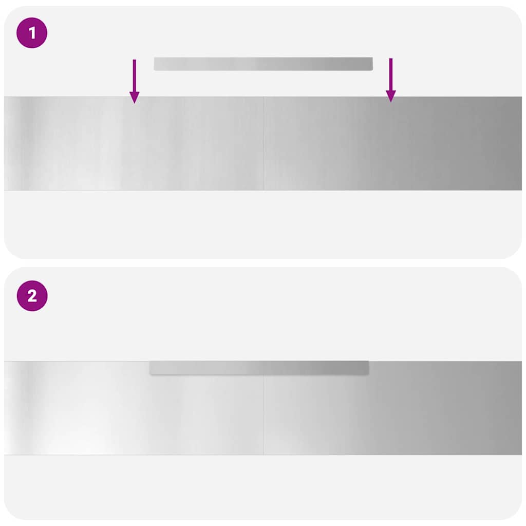 Lawn Edging 4 pcs Silver 450 x 0.05 x 15 cm Galvanised Steel