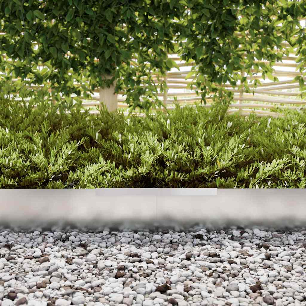 Lawn Edging Silver 450 x 0.05 x 20 cm Galvanised Steel