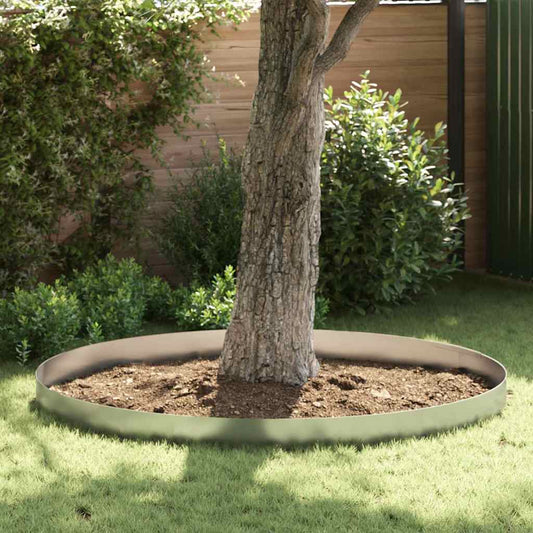 Lawn Edging 450 x 20 cm Galvanised Steel Silver