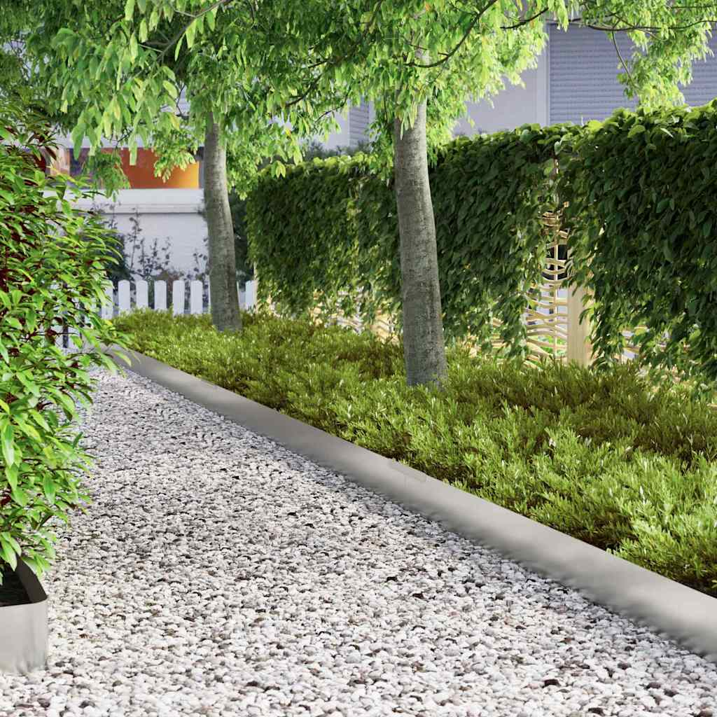 Lawn Edging Silver 450 x 0.05 x 20 cm Galvanised Steel