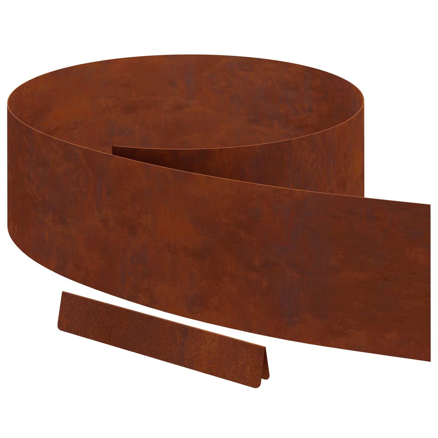 Lawn Edging 450 x 20 cm Weathering Steel Rusty