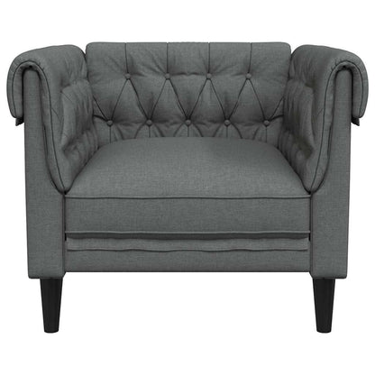 Sofa Dark Grey 78.5 x 74.5 x 74.5 cm Polyester