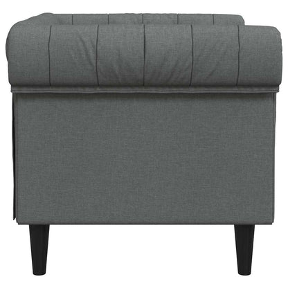 Sofa Dark Grey 78.5 x 74.5 x 74.5 cm Polyester