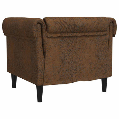 Sofa Brown 78.5 x 74.5 x 74.5 cm Polyester