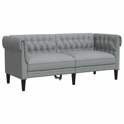 Sofa Light Grey 182.5 x 74.5 x 74.5 cm Polyester