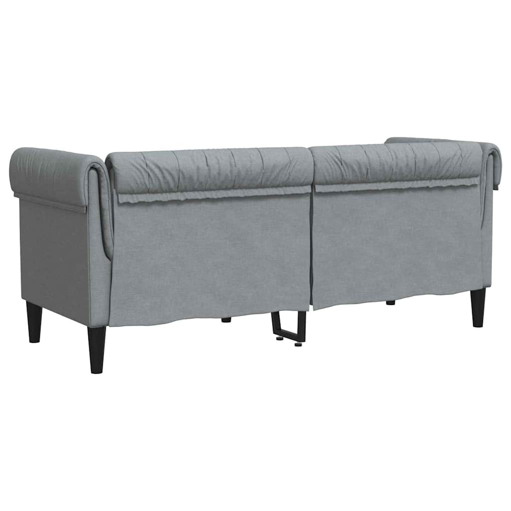 Sofa Light Grey 182.5 x 74.5 x 74.5 cm Polyester