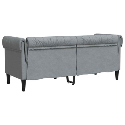 Sofa Light Grey 182.5 x 74.5 x 74.5 cm Polyester