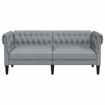 Sofa Light Grey 182.5 x 74.5 x 74.5 cm Polyester