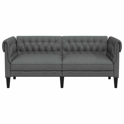 Sofa Dark Grey 182.5 x 74.5 x 74.5 cm Polyester
