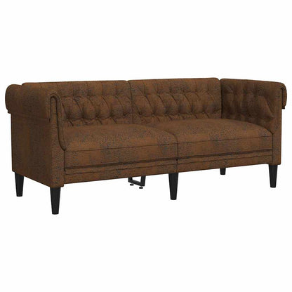 Sofa Brown 182.5 x 74.5 x 74.5 cm Polyester