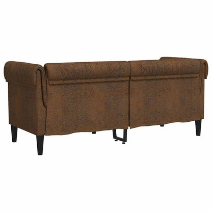 Sofa Brown 182.5 x 74.5 x 74.5 cm Polyester
