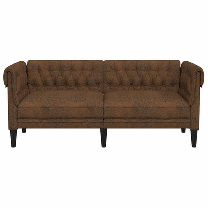 Sofa Brown 182.5 x 74.5 x 74.5 cm Polyester