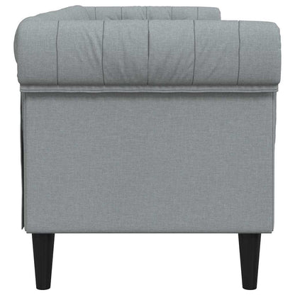 Sofa Light Grey 201.5 x 74.5 x 74.5 cm Polyester