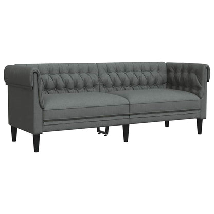 Sofa Dark Grey 201.5 x 74.5 x 74.5 cm Polyester