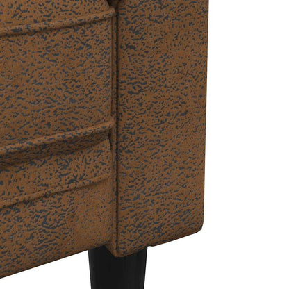 Sofa Brown 201.5 x 74.5 x 74.5 cm Polyester