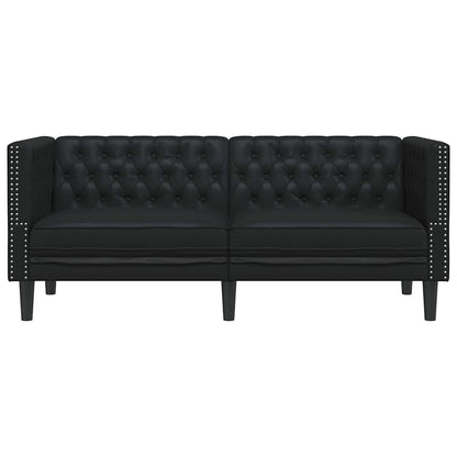 Sofa Black 174 x 74.5 x 70.5 cm PVC