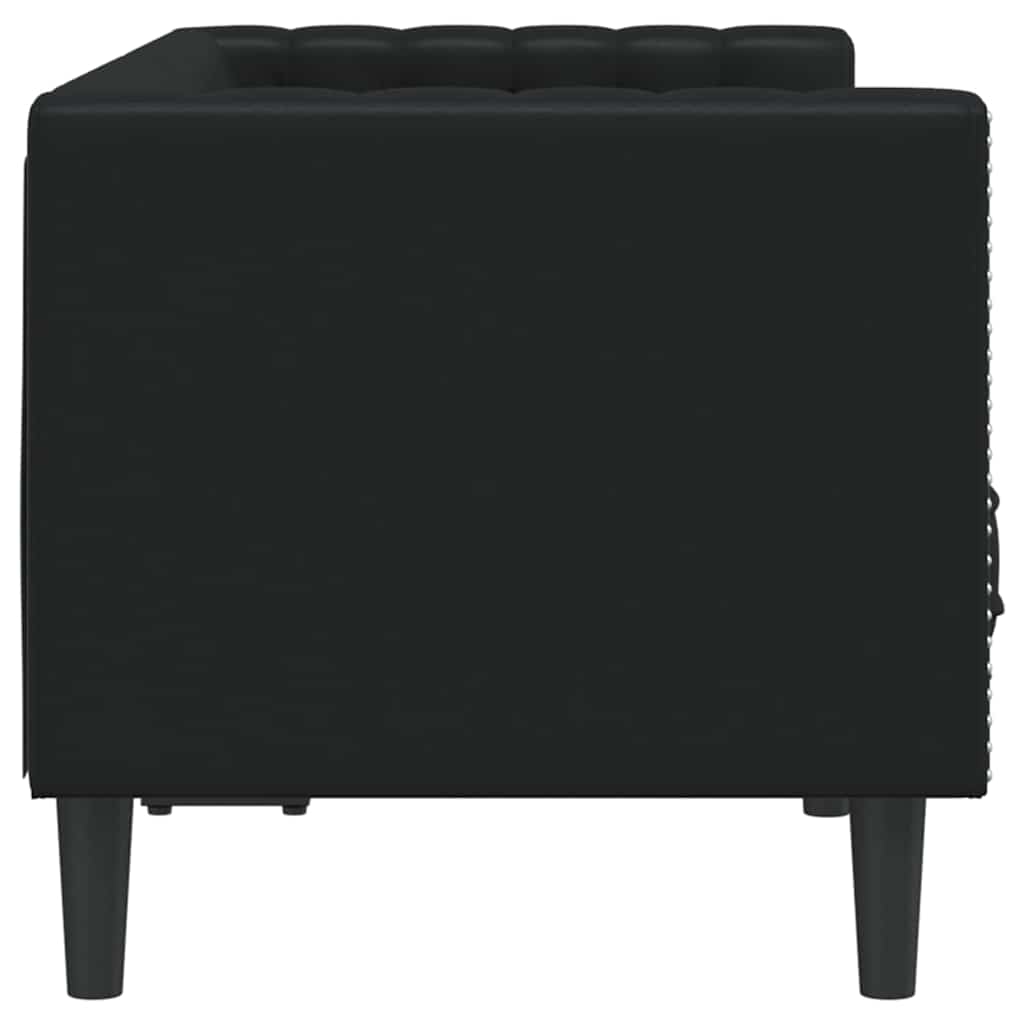 Sofa Black 174 x 74.5 x 70.5 cm PVC