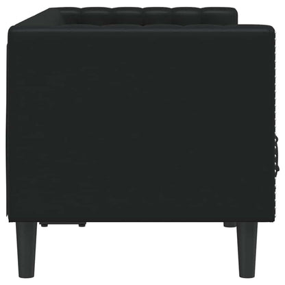 Sofa Black 174 x 74.5 x 70.5 cm PVC