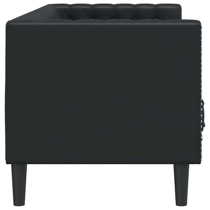 Sofa Black 194 x 74.5 x 70.5 cm PVC