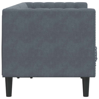 Sofa Dark Grey 174 x 74.5 x 70.5 cm Velvet