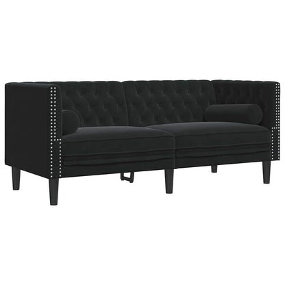 Sofa Black 174 x 74.5 x 70.5 cm Velvet